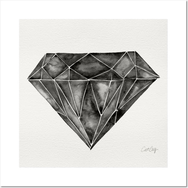 black diamond Wall Art by CatCoq